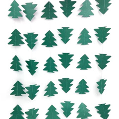 Гирлянда-подвеска, Ёлочки, Зелёный, 200 см, 1 уп.