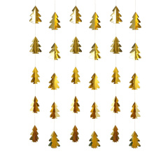 Гирлянда-подвеска Ёлочки, Золото, 200 см, 1 уп.