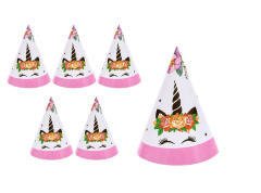 Колпаки, Единорог, 16 см, 6 шт.