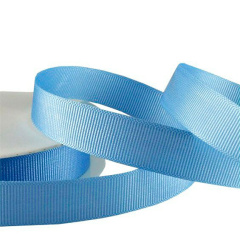 Лента Декоративная (1,2 см * 22,85 м) Репсовая, Голубой, 1 шт.