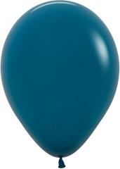 S Шар (12''/30 см) Глубокий бирюзовый (035), пастель, 50 шт. (112035-50)